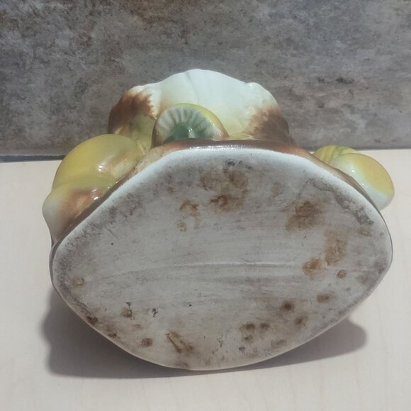 Vintage Ceramic Tree Stump Mushrooms Planter Vase - Picture 3 of 10